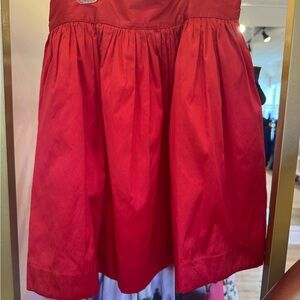 Bella Bliss Vibrant Red A-Line Skirt